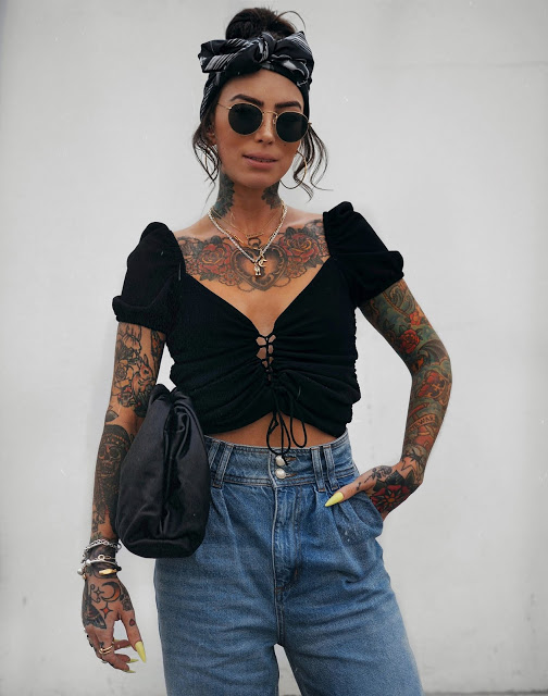 black x denim